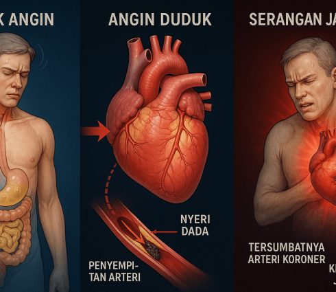 Perbedaan Masuk Angin, Angin Duduk, dan Serangan Jantung