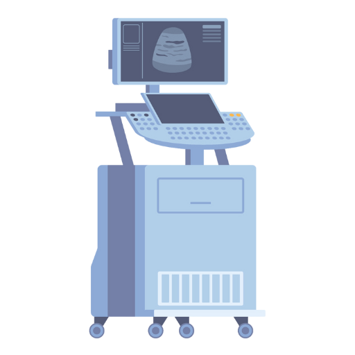 Ilustrasi Mesin Echocardiography (USG Jantung)