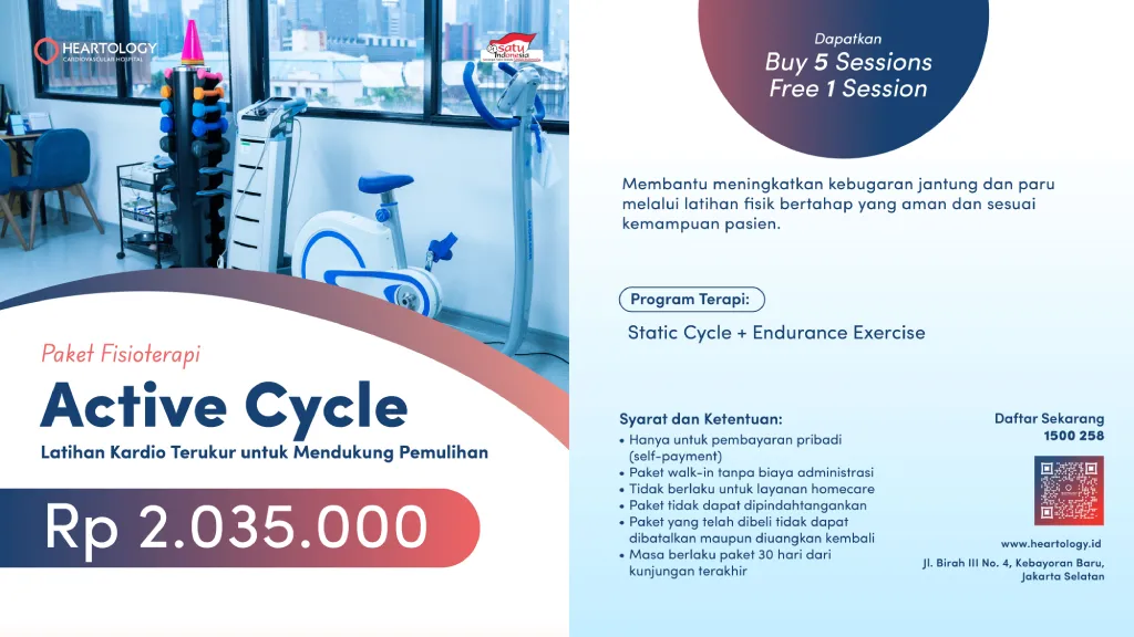 Paket Fisio Active Cycle Heartology Cardiovascular Hospital
